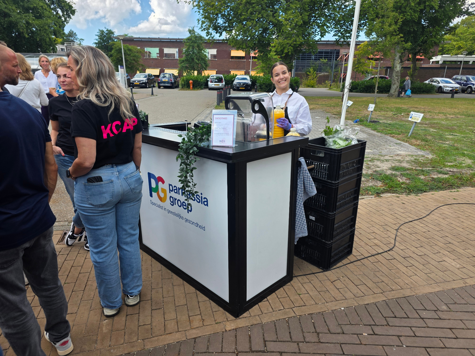 Smoothiebar bij Parnassia Groep event