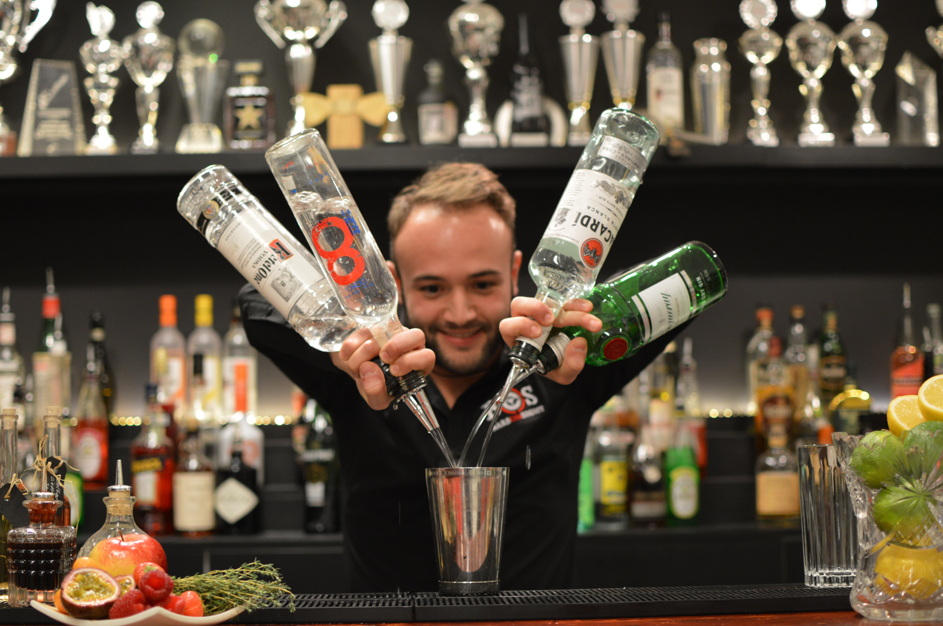 Cocktailbar opstelling