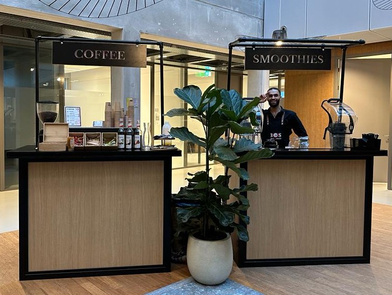 Smoothiebar en koffiebar combinatie
