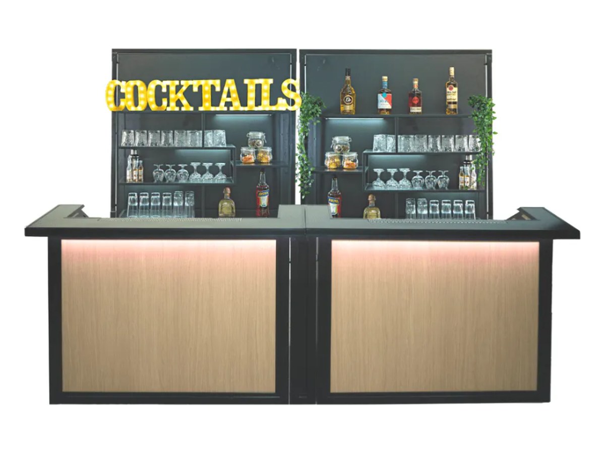 Double Bar Wood + Backbar